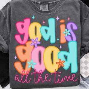 God Is Good Colorful Graphic Tee